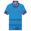 Pique Cotton Short Sleeve Polo With Pocket